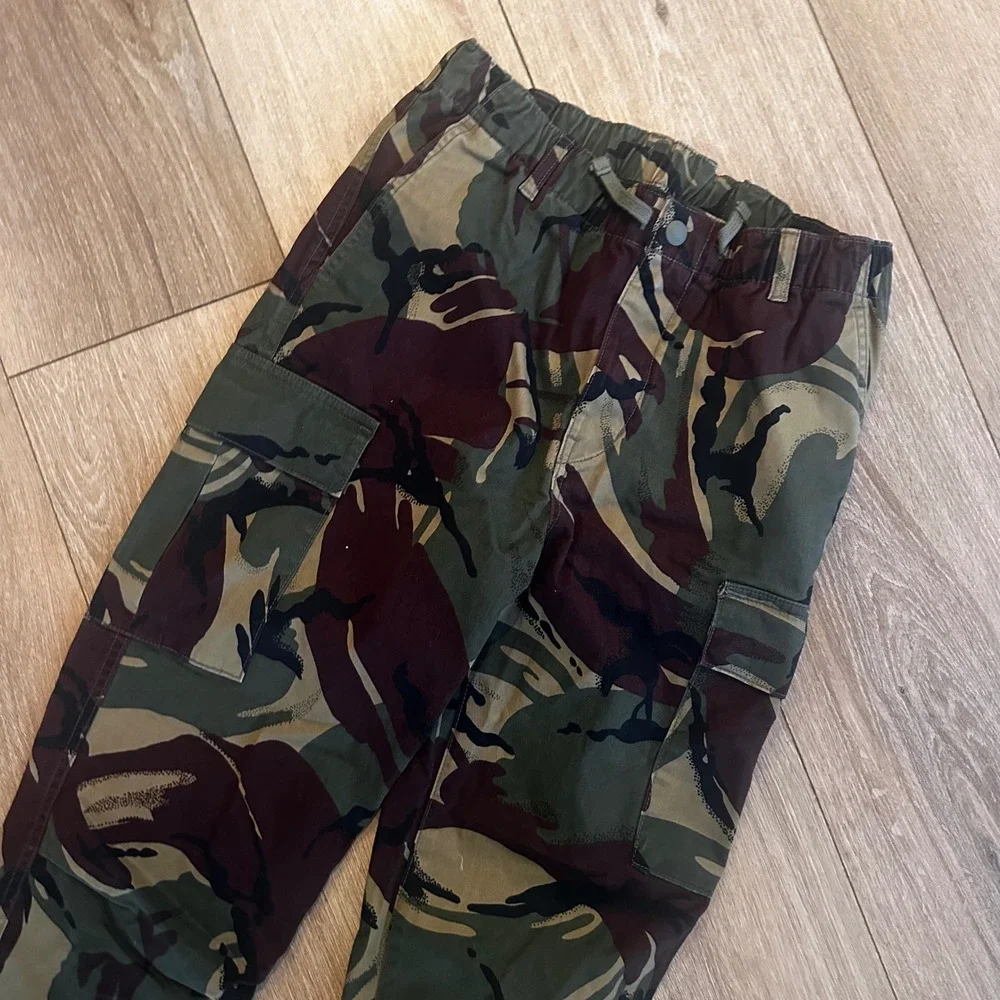 Polo Ralph Lauren Kids Camo Cargo Pants Green Brown Size 16 Boys Military Style